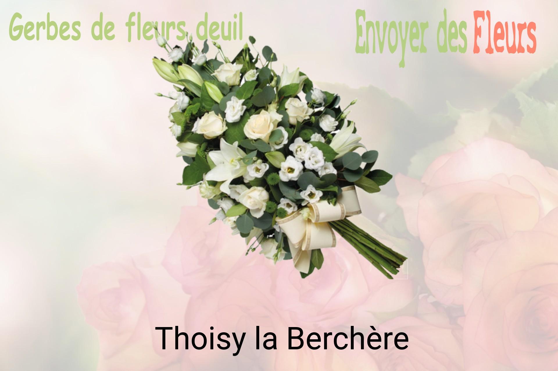Gerbe de fleurs de deuil livrée à Thoisy-la-Berchère